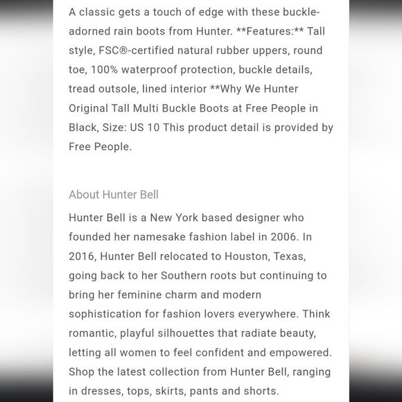 Hunter Original Tall Multi-Buckle Boots - Picture 7 of 10